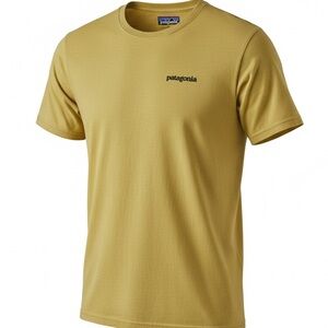Patagonia Responsibili Tee-Shirt MensXXL Yellow Graphic Print Logo PREPPY